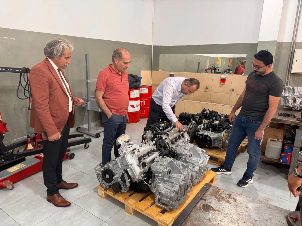 Ünye’deki Meslek Lisesi’ne motor ve şanzıman desteği