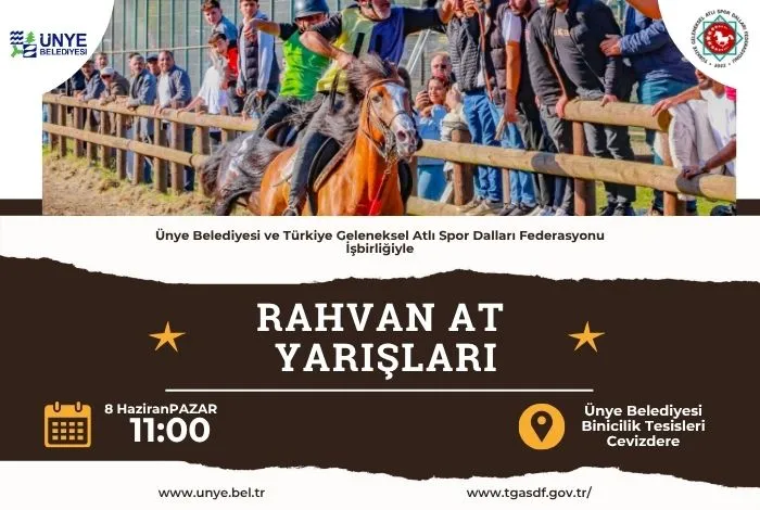 Ünye’de Rahvan At Yarışları heyecanı başlıyor