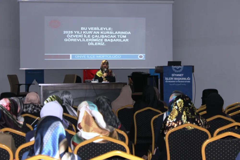 Ünye’de Yaz Kur’an Kursları öncesi eğitim…