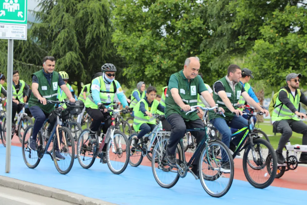 Spor ve sağlıklı yaşam için pedallar döndü