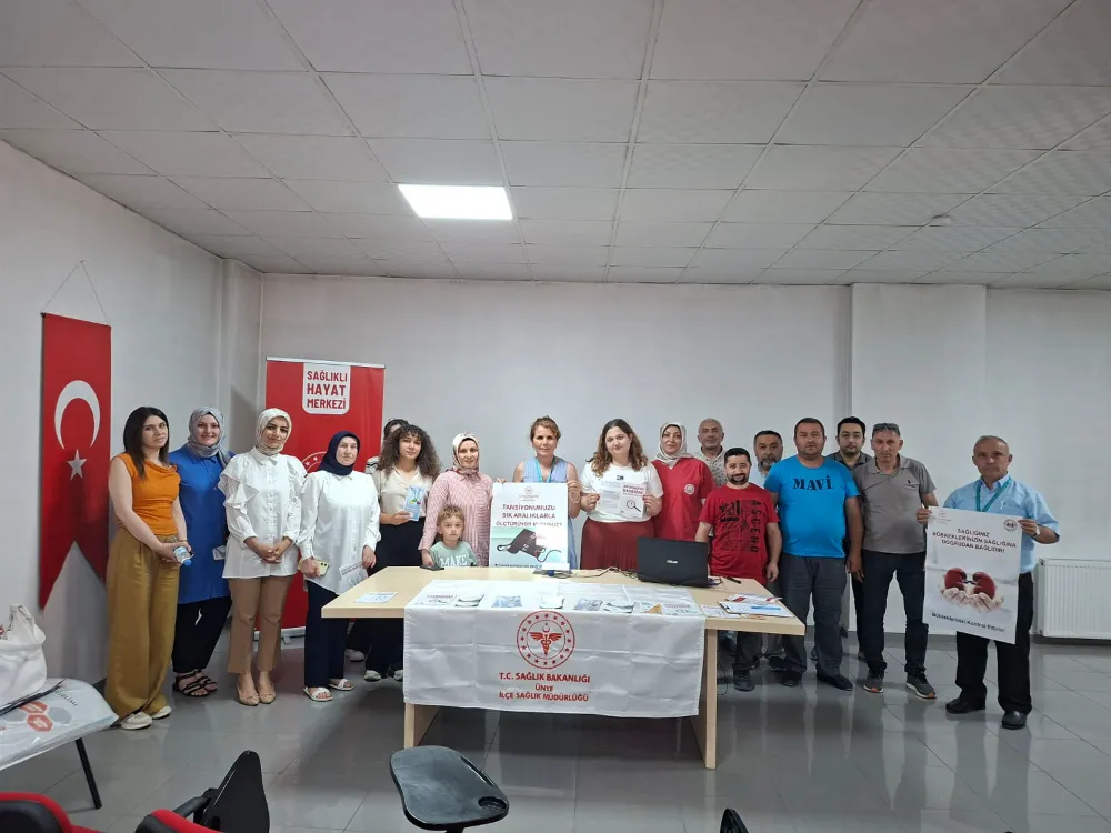Ünye’de kronik hastalıklara karşı bilinçlendirme çalışması