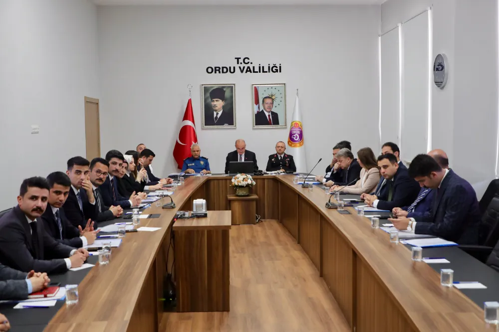 Ordu’nun 5 aylık güvenlik, asayiş ve trafik verileri paylaşıldı