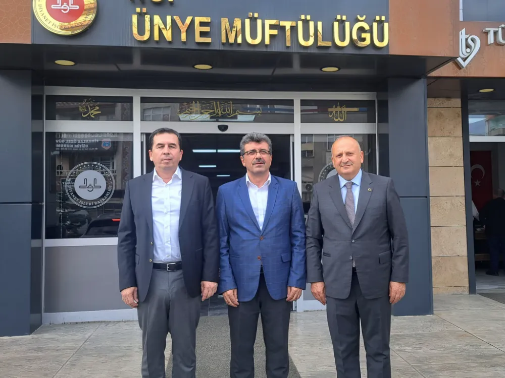Kaymakam Işık ve Başkan Tavlı’dan Müftü Baycan’a bayram ziyareti