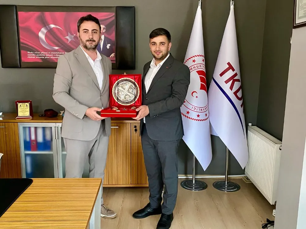 Başkan Karayiğit, TKDK Ordu İl Koordinatörü Berkay Çelik’i ziyaret etti