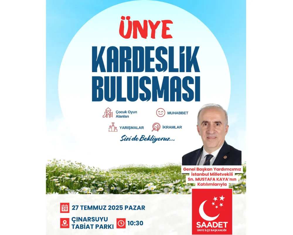 Ünye’de “Kardeşlik Buluşması”na davet