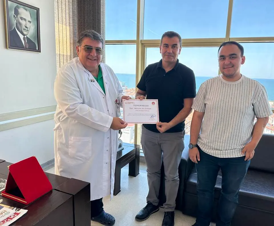 Durak Ailesine Teşekkür Belgesi