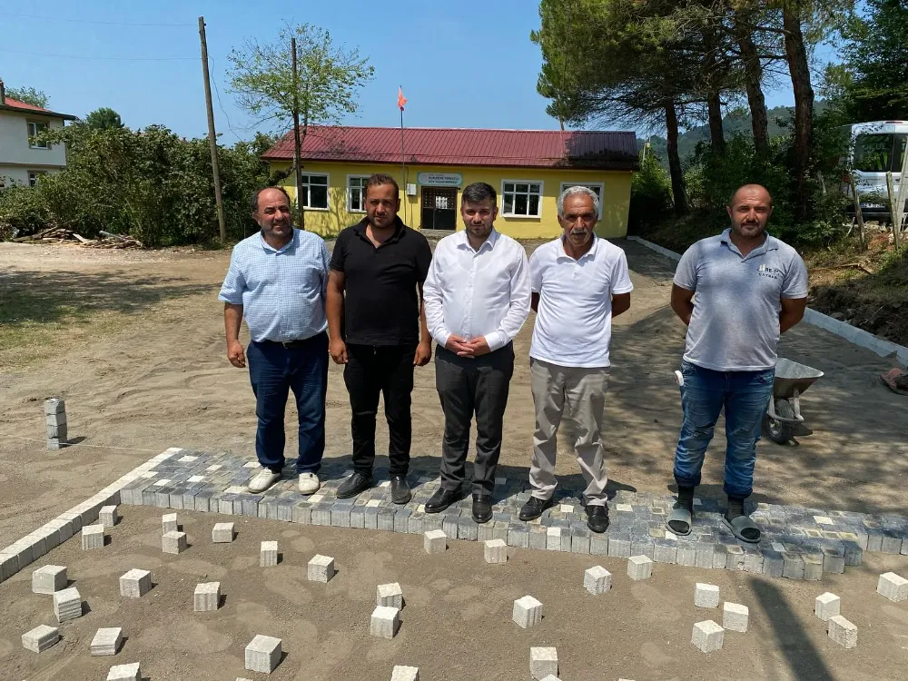 Kurudere’de çevre düzenleme çalışmaları…