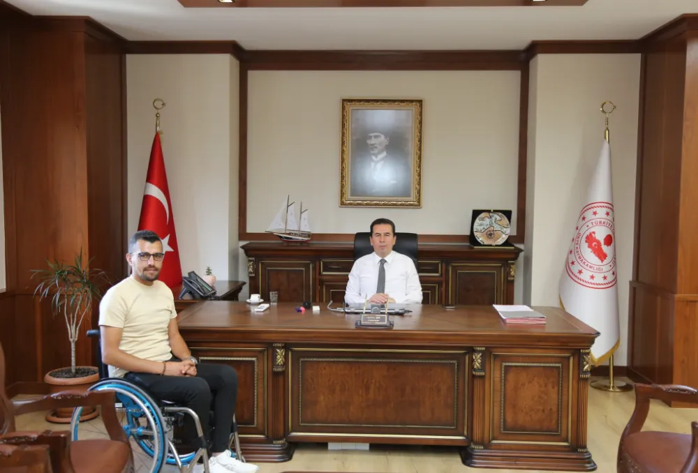 Kaymakam Işık’tan Gazi İbrahim Aşçı’ya ziyaret teşekkürü