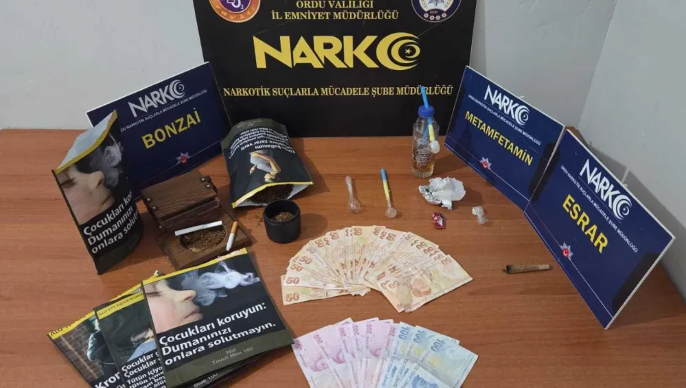 Ordu’da Narkotik Operasyonlarında şüpheliye adli işlem!