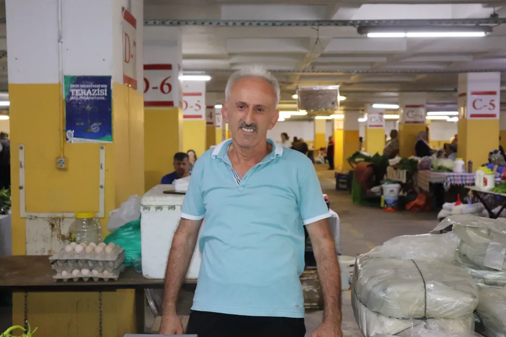 Ünye Köylü Pazarı’nda satışlar orta seviyede