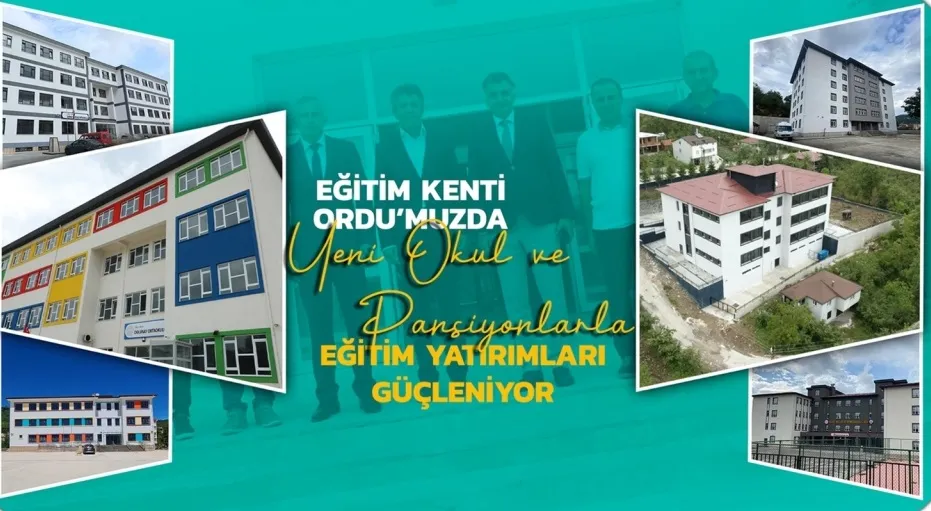 Ordu’da 7 yeni okul ve 2 yeni pansiyon hizmete açıldı