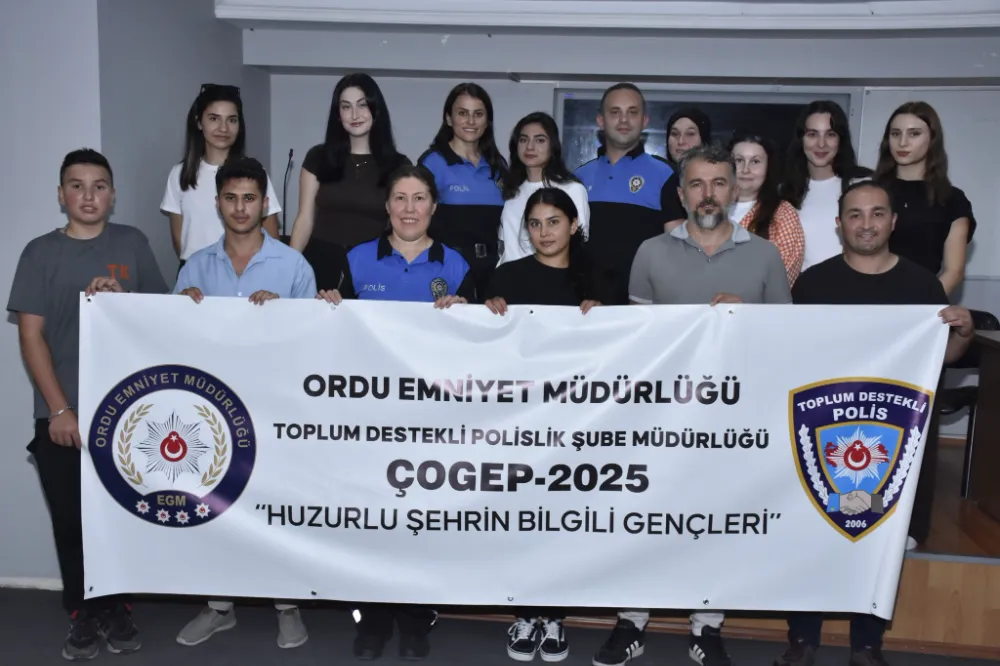 Ordu Emniyeti’nden “Huzurlu Şehrin Bilgili Gençleri” projesi